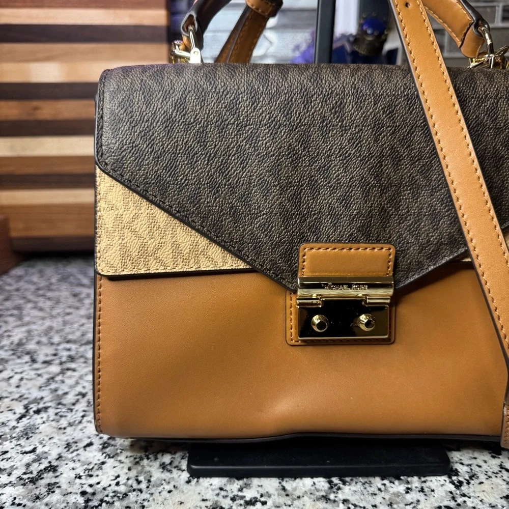 Michael Kors | Sloan Medium Top Handle Satchel Bag With A Crossbody Strap